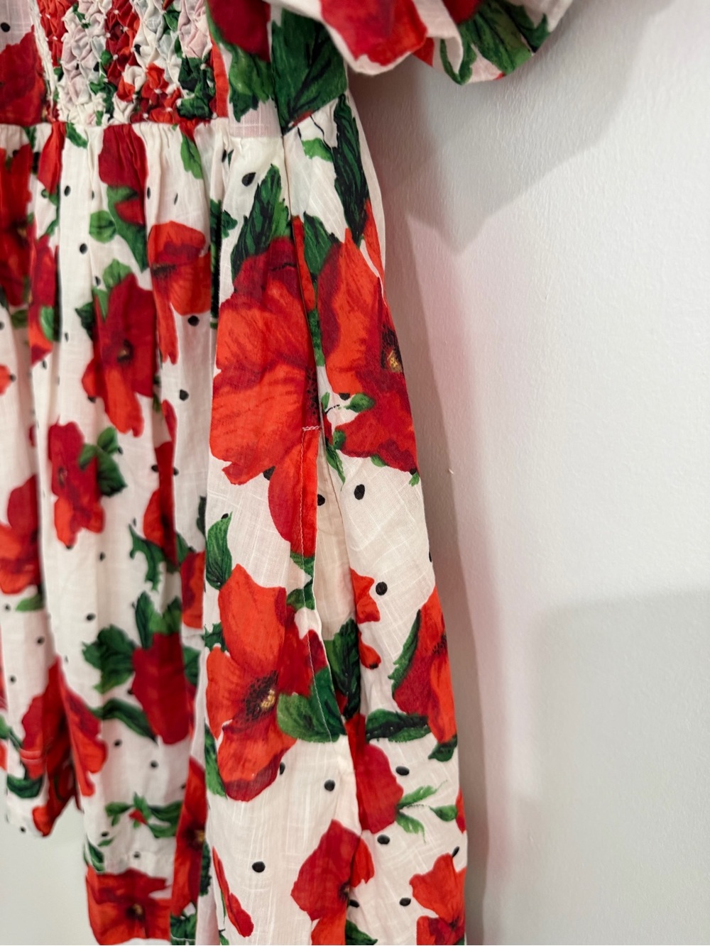 Maeve Anthropologie Floral Smocked Dress M Cottagecore Prairie Romantic NWT - Picture 5 of 10